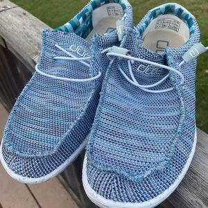 Blue Hey Dude Slip On Shoes